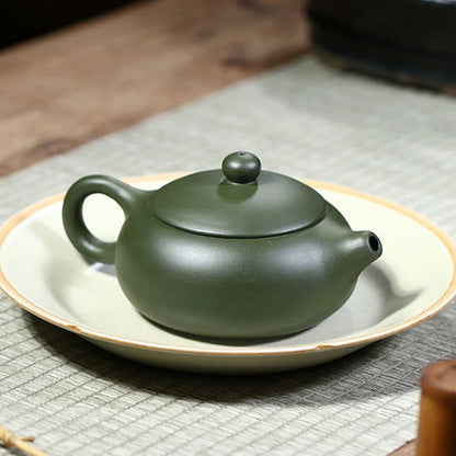 180ml Yixing Purple Clay Teapot Home Filter Tea Infuser Raw Ore Green Mud Beauty Kettle Xishi Tea Pot Chinese Zisha Teaware