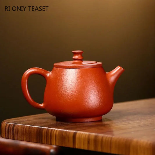 180ml Yixing Raw Ore Purple Clay Teapot Famous Handmade High Stone Scoop Tea Pot Beauty Kettle Chinese Authentic Zisha Tea Set