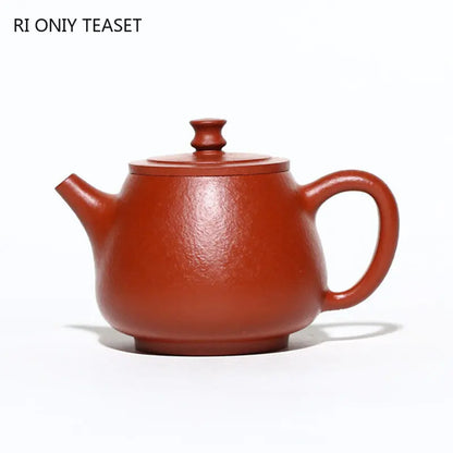 180ml Yixing Raw Ore Purple Clay Teapot Famous Handmade High Stone Scoop Tea Pot Beauty Kettle Chinese Authentic Zisha Tea Set