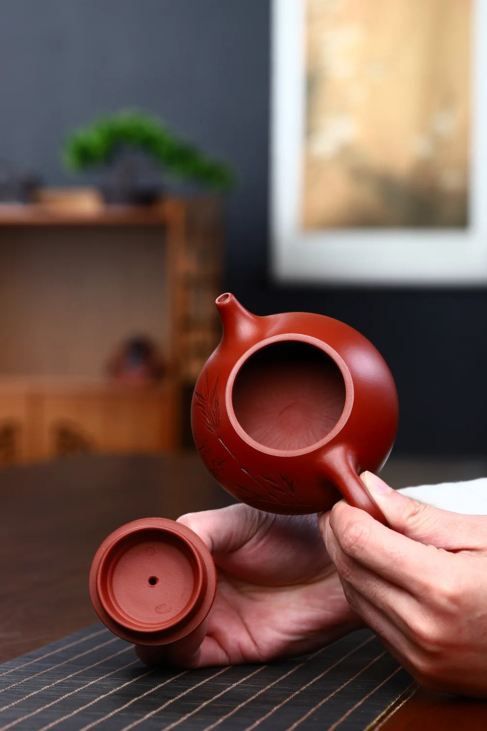 180ml Yixing Zisha Pot Tea Set Dahongpao purple clay Kung Fu Tea Set Single Pot Teapot Gift