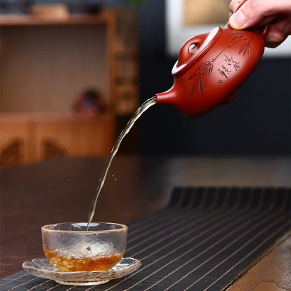180ml Yixing Zisha Pot Tea Set Dahongpao purple clay Kung Fu Tea Set Single Pot Teapot Gift