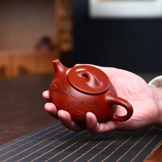 180ml Yixing Zisha Pot Tea Set Dahongpao purple clay Kung Fu Tea Set Single Pot Teapot Gift