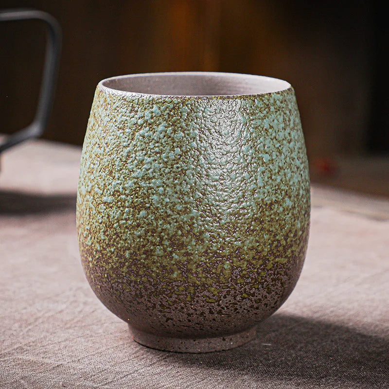 180ml crude pottery tea cup kiln change ceramic mug antique style personal master cup