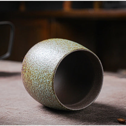 180ml crude pottery tea cup kiln change ceramic mug antique style personal master cup