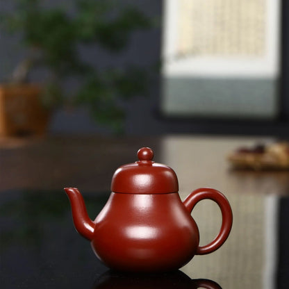 180ml tea pot marked real yixing zisha dahongpao clay handmade craft on sales kungfu pot with certificate paper