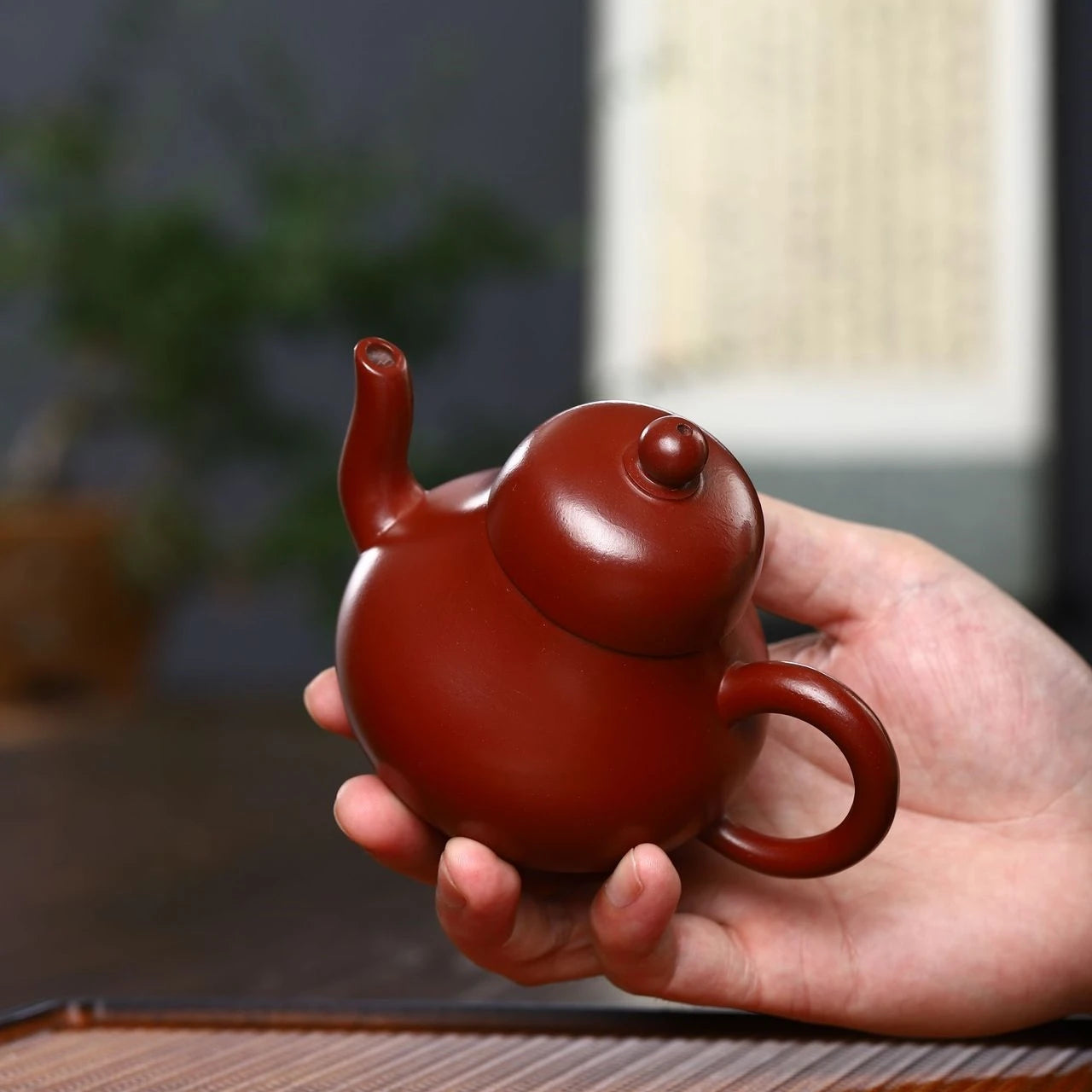 180ml tea pot marked real yixing zisha dahongpao clay handmade craft on sales kungfu pot with certificate paper