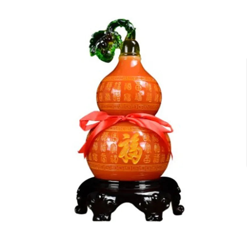 18cm New calabash sculpture decoration feng shui fortune  decoration living room wine cabinet decoration housewarming gift