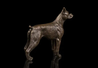 18cm # SHOP HOME hall Lobby Porch TOP COOL Ornament art#  animal Hound dog bronze Sculpture art statue