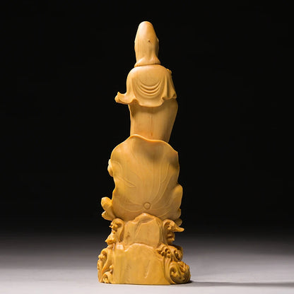 19/22CM SongZi Guanyin Buddhas wood Figurines Pray Sculptures Home Decoration Chinese Style Decoration Gift Wood Statue