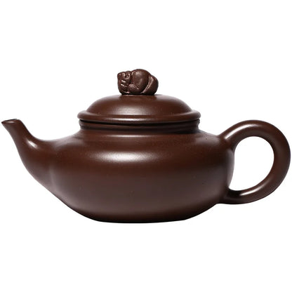 190cc 1 Pot 4 Cups Capacity Yixing Zhu Ni Flower Tea Kettle Large Purple Sand Teapot Chinese Tea Set Handmade Ceramic Tea Pot