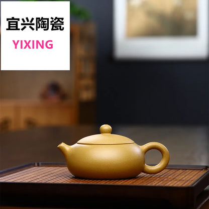 190cc Chinese Yixing High-end Purple Clay Teapot Famous Artists Handmade Tea Pot Raw Ore Section Mud Beauty Kettle Zisha xishi