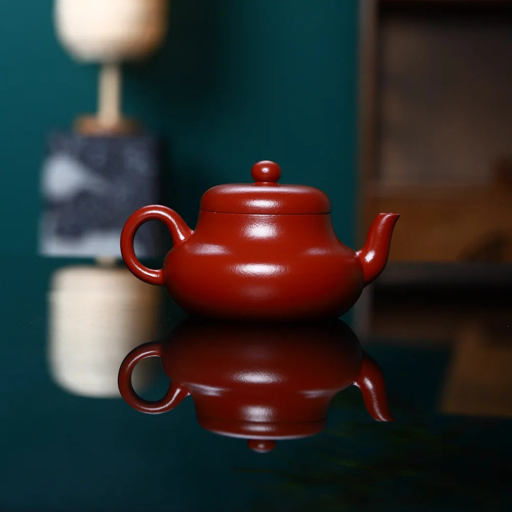 190cc Red Mud Admiralty Teapot Hand Made HanTile Mesh Zhuni Purply Clay Chinese Kongfu Tea set Teaware