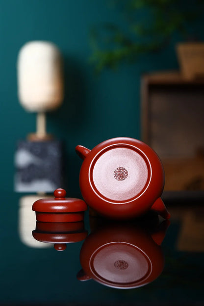 190cc Red Mud Admiralty Teapot Hand Made HanTile Mesh Zhuni Purply Clay Chinese Kongfu Tea set Teaware