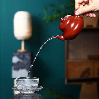 190cc Red Mud Admiralty Teapot Hand Made HanTile Mesh Zhuni Purply Clay Chinese Kongfu Tea set Teaware