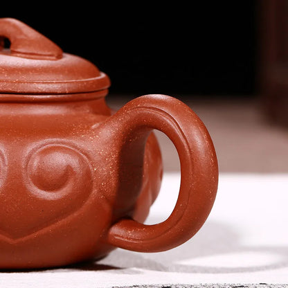 190cc Yixing China Zisha Pot Healthy Teapot Authentic Mud Handmade Unique Shape Red Chinese Tea Jin Jun Mei Tea Pot