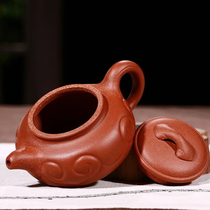 190cc Yixing China Zisha Pot Healthy Teapot Authentic Mud Handmade Unique Shape Red Chinese Tea Jin Jun Mei Tea Pot