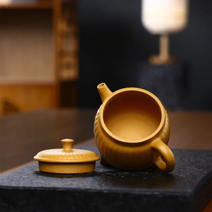 190cc Yixing purple sand pot raw mine high temperature mud wood cooking mouth kung fu home tea set Jade rabbit handmade teapot