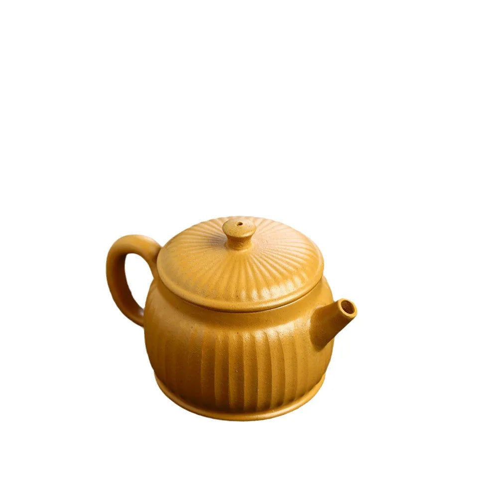 190cc Yixing purple sand pot raw mine high temperature mud wood cooking mouth kung fu home tea set Jade rabbit handmade teapot