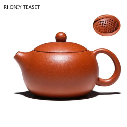 190ml Authentic Yixing Purple Clay Teapot Master Handmade Ball Hole Filter Xi Shi Tea Pot Beauty Kettle Chinese Zisha Tea Set