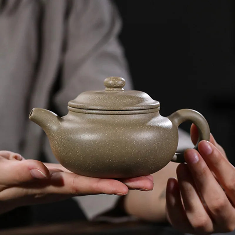 190ml Authentic Yixing Purple Clay Teapots Raw Ore Section Mud Antique Tea Pot Tea Ceremony Customized Zisha Teaware Supplies