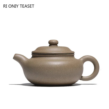 190ml Authentic Yixing Purple Clay Teapots Raw Ore Section Mud Antique Tea Pot Tea Ceremony Customized Zisha Teaware Supplies