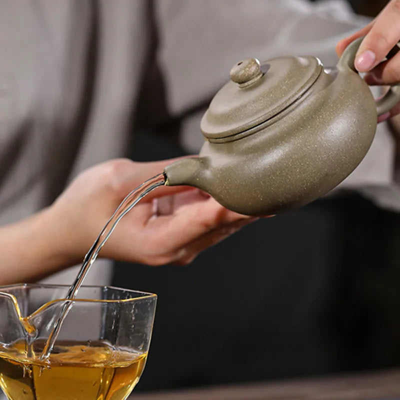 190ml Authentic Yixing Purple Clay Teapots Raw Ore Section Mud Antique Tea Pot Tea Ceremony Customized Zisha Teaware Supplies