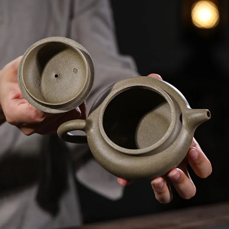 190ml Authentic Yixing Purple Clay Teapots Raw Ore Section Mud Antique Tea Pot Tea Ceremony Customized Zisha Teaware Supplies