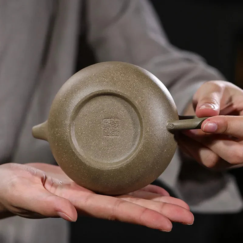 190ml Authentic Yixing Purple Clay Teapots Raw Ore Section Mud Antique Tea Pot Tea Ceremony Customized Zisha Teaware Supplies