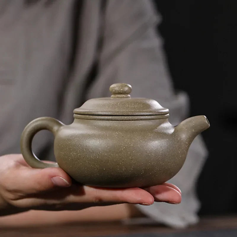 190ml Authentic Yixing Purple Clay Teapots Raw Ore Section Mud Antique Tea Pot Tea Ceremony Customized Zisha Teaware Supplies