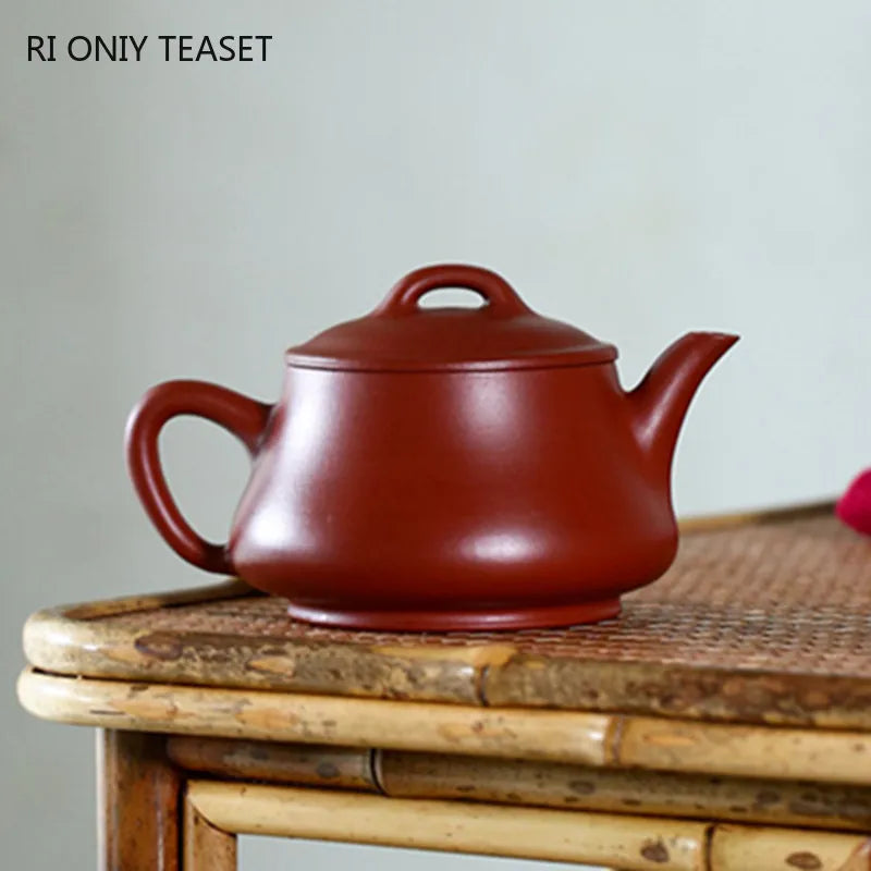 190ml Chinese Yixing Handmade Purple Clay Teapot Mud-painted Plum Blossom Tea Pot Raw Ore Dahongpao Teaware Kettle Zisha Tea Set