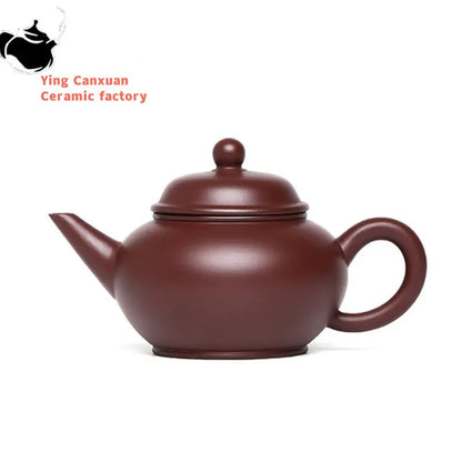 190ml Chinese Yixing Purple Clay Teapot Handmade Zhu Mud Beauty Tea Pot Zisha Filter Tea Maker Customized Teaware Gifts