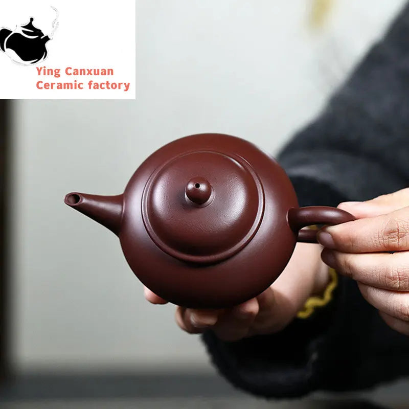 190ml Chinese Yixing Purple Clay Teapot Handmade Zhu Mud Beauty Tea Pot Zisha Filter Tea Maker Customized Teaware Gifts
