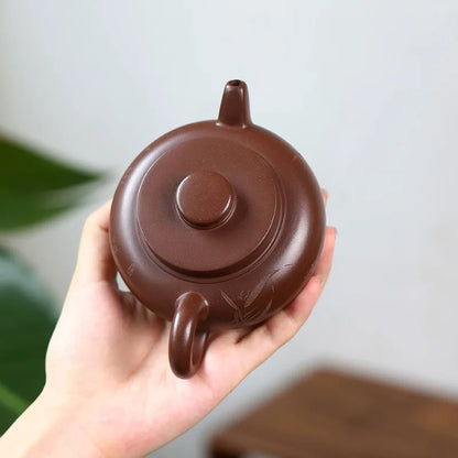 190ml Chinese Yixing Purple Clay Teapots Beauty Kettle Famous Artists Handmade Raw Ore Purple Mud Tea Pot Zisha Tea Set Teaware
