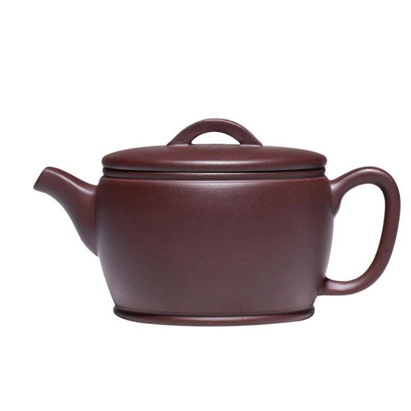 190ml Chinese Yixing Purple Clay Teapots Famous Artists Handmade Large Caliber Tea Pot Beauty Kettle Zisha Tea Set Teaware
