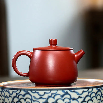 190ml Chinese Yixing Purple Clay Teapots Handmade Raw Ore Dahongpao High Stone Scoop Tea Pot Traditional Zisha Kettle Drinkware