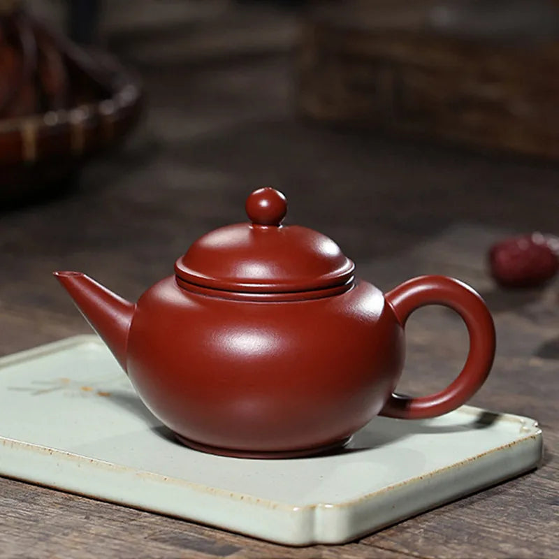 190ml Chinese Yixing Purple Clay Teapots Raw Ore Dahongpao Home Tea Pot Tea Ceremony Accessories Household Zisha Teaware