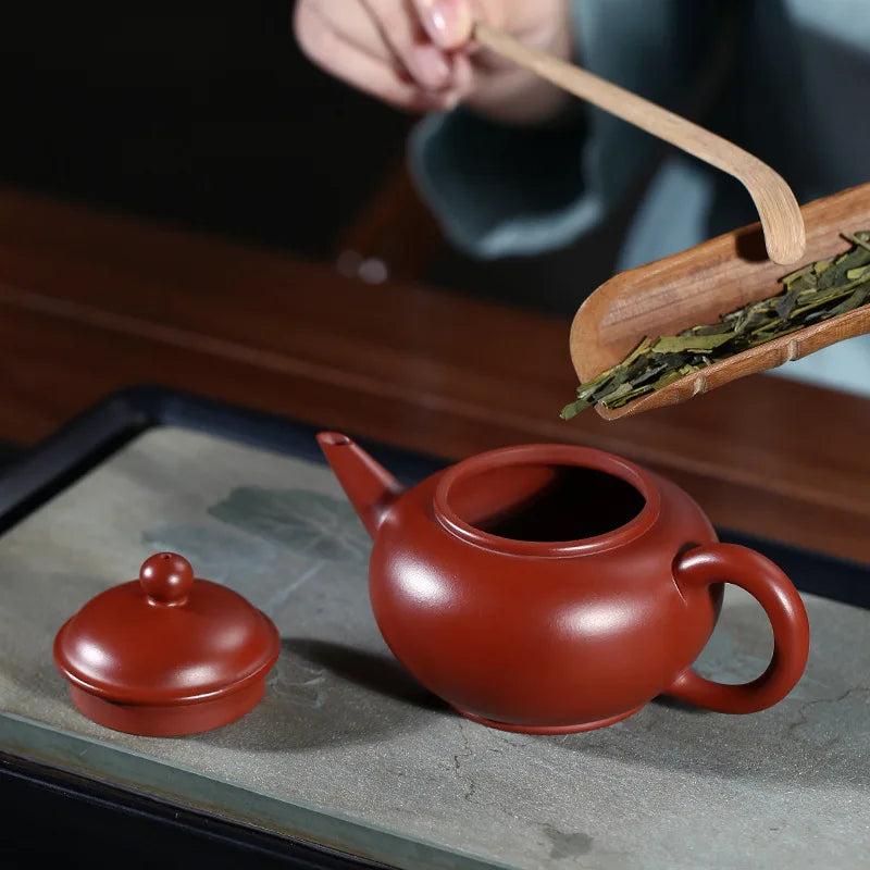 190ml Chinese Yixing Purple Clay Teapots Raw Ore Dahongpao Home Tea Pot Tea Ceremony Accessories Household Zisha Teaware