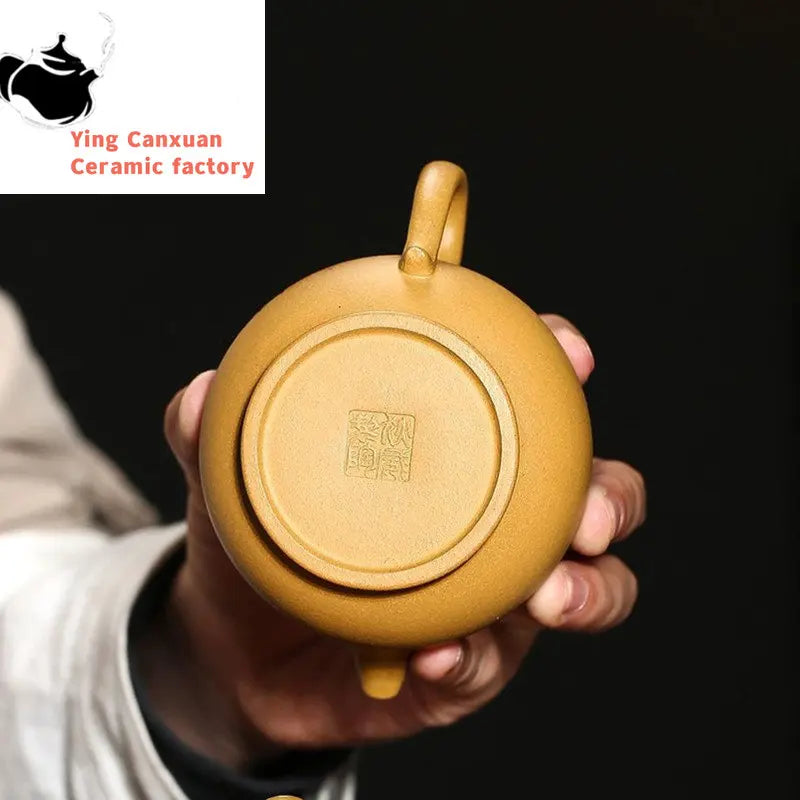 190ml Chinese Yixing Purple Clay Teapots Raw Ore Section Mud Handmade Tea Pot Zisha Filter Beauty Kettle Tea Set Accessories