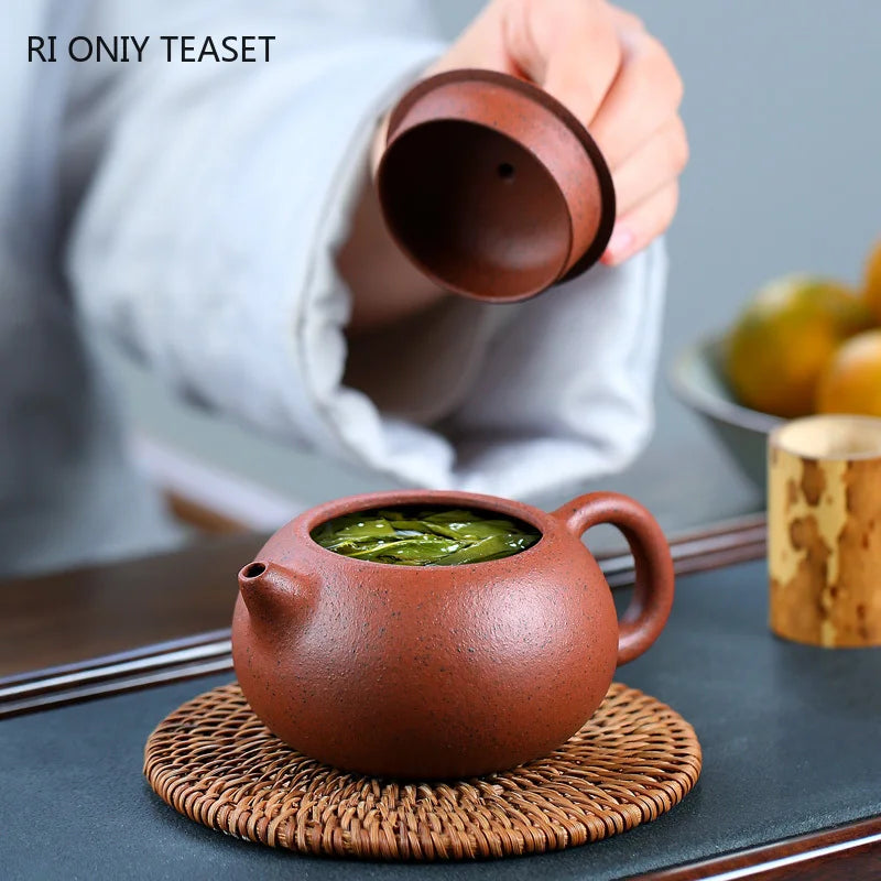 190ml High-end Yixing Purple Clay Teapots Beauty Kettle Ball Hole Filter Famous Handmade Tea Pot Chinese Zisha Tea Set Teaware