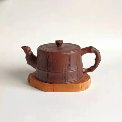 190ml Jianshui Purple Clay Pure Handmade Tree Stump Tea Pot(Not Yixing Zisha) Kung Fu Tea Set Drinkware Tea Ceremony