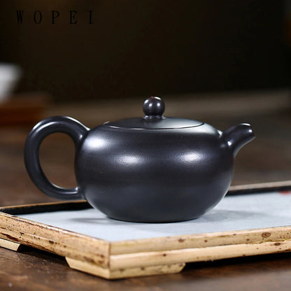 190ml Traditional Yixing Purple Clay Teapots Famous Handmade Tea Pot Raw Ore Beauty Kettle Chinese Zisha Tea Set Customized Gift