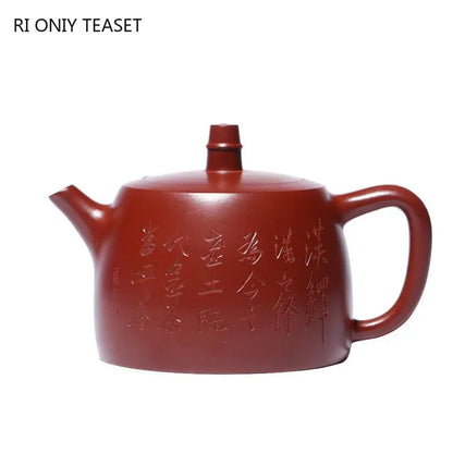 190ml Yixing Purple Clay Teapots Authentic Handmade Ball Hole Filter Tea Pot Raw Ore Dahongpao Mud Kettle Chinese Zisha Tea Set
