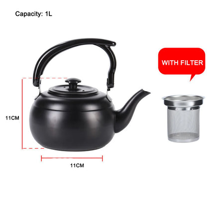 1L/1.4L Small Teapot Thickened Stainless Steel Boiling Water Kettle With Filter Hotel Tea Pot Induction Cooker Delicate Pot