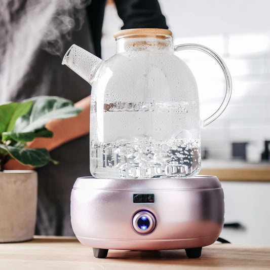 1L/1.5L Big Transparent Borosilicate Glass Teapot Heat-Resistant Large Clear Tea Pot Flower Tea Set Puer Kettle Office Home Tool