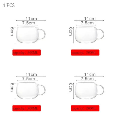 1L/1.5L Big Transparent Borosilicate Glass Teapot Heat-Resistant Large Clear Tea Pot Flower Tea Set Puer Kettle Office Home Tool