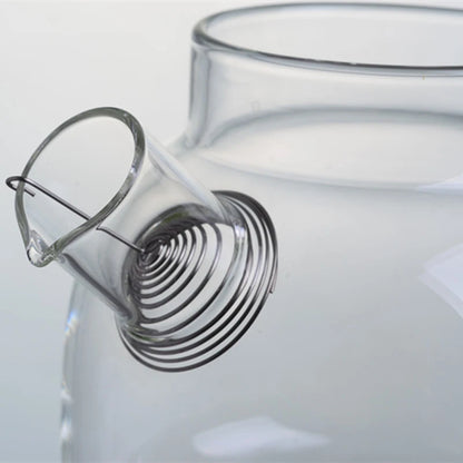 1L/1.5L Big Transparent Borosilicate Glass Teapot Heat-Resistant Large Clear Tea Pot Flower Tea Set Puer Kettle Office Home Tool