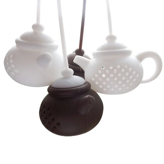 1PC Creative Silicone Teapot-shape Tea Infuser Strainer Tea Bag Leaf Filter Diffuser Teaware Teapot Accessory Kitchen Gadget