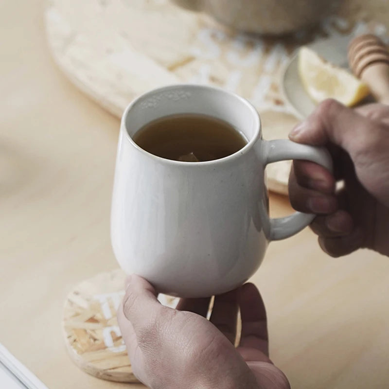 1PC European Style Ceramic Kiln 400ML Retro Coffee Tea Cup Restaurant Breakfast Office Water Mugs Home Drinkware  Set