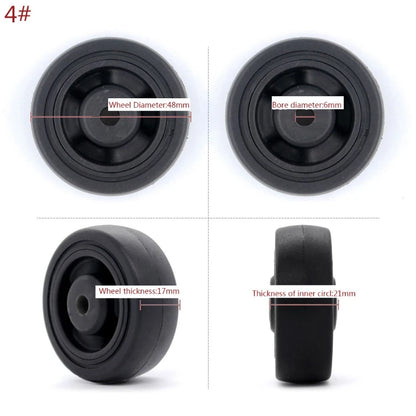 1PC Luggage  Plastic Swivel Wheels Rotation Suitcase Replacement Casters