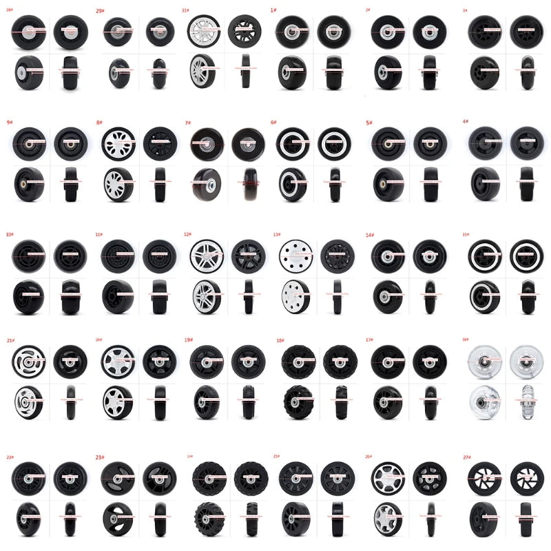 1PC Luggage  Plastic Swivel Wheels Rotation Suitcase Replacement Casters